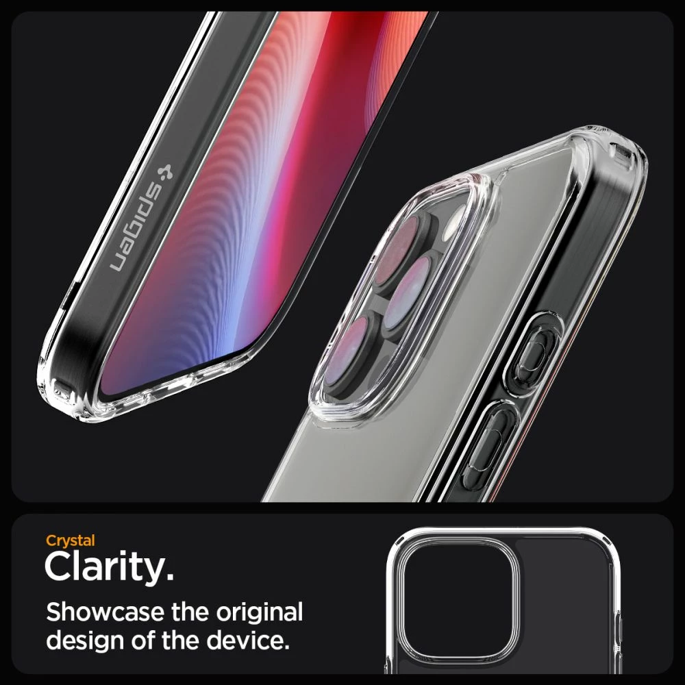 Mbështjellës Spigen Ultra Hybrid për iPhone 16 Pro Max, transparent (1 copë)