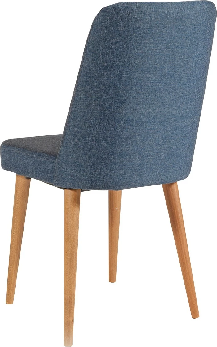 Tavolinë me karrige, zgjatshme, 3 copë, Skye Decor, Vina 1048, ngjyrë Atlantic Pine, karrige blu e errët