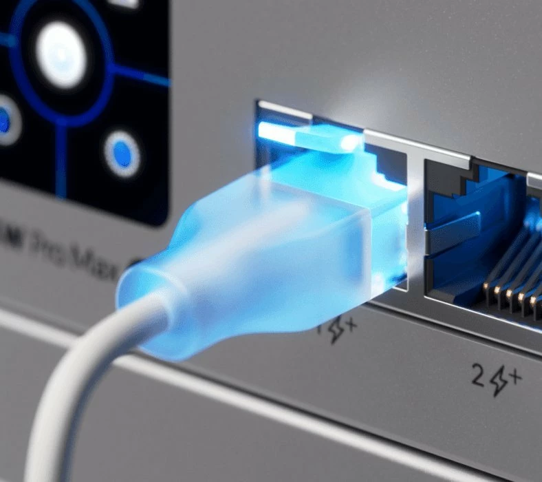 Kabllo rrjeti Ubiquiti UACC-Cable-Patch-EL-5M-W Cat6 5m RJ-45 në RJ-45, e bardhë transparente