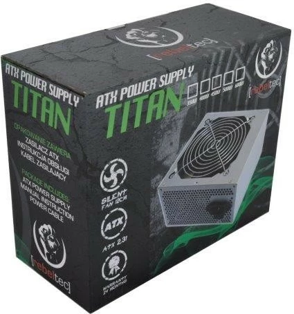 Kasë energjie Rebeltec TITAN 450, ATX 2.31, 450W, Black Edition