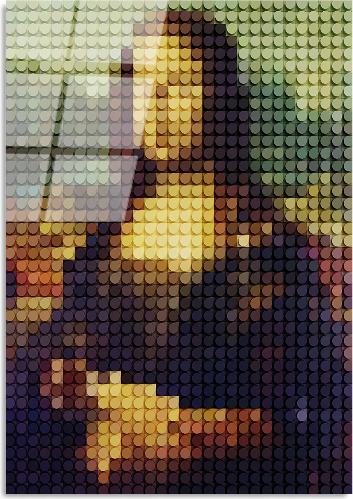 Pikturë dekorative prej xhami të temperuar, shumëngjyrëshe, Wallity UV-137, 70x100cm