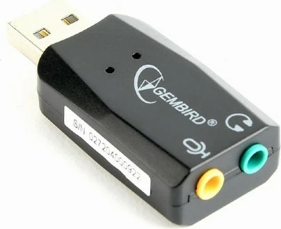Kartë zanore USB Gembird SC-USB2.0-01, CMedia CM108B, E zezë