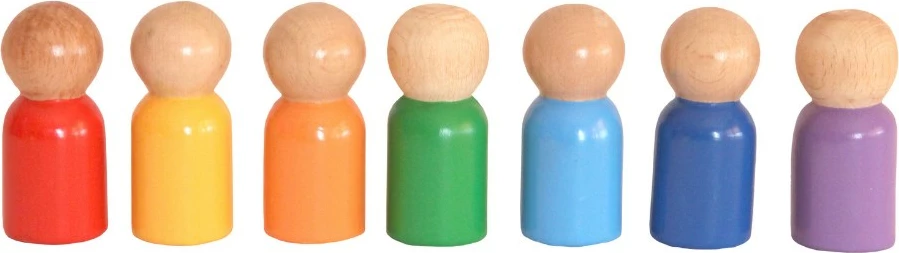 Lodër druri Skye Decor, shumëngjyrëshe, Waldorf për fëmijë