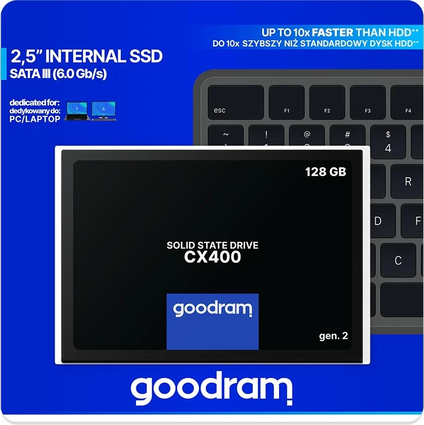 Disk SSD Goodram CX400 Gen 2, 2.5", 128GB