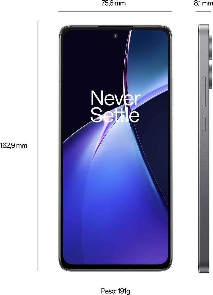 Celular OnePlus Nord CE4 Lite 5G, 8 GB RAM, 256 GB, Argjendtë