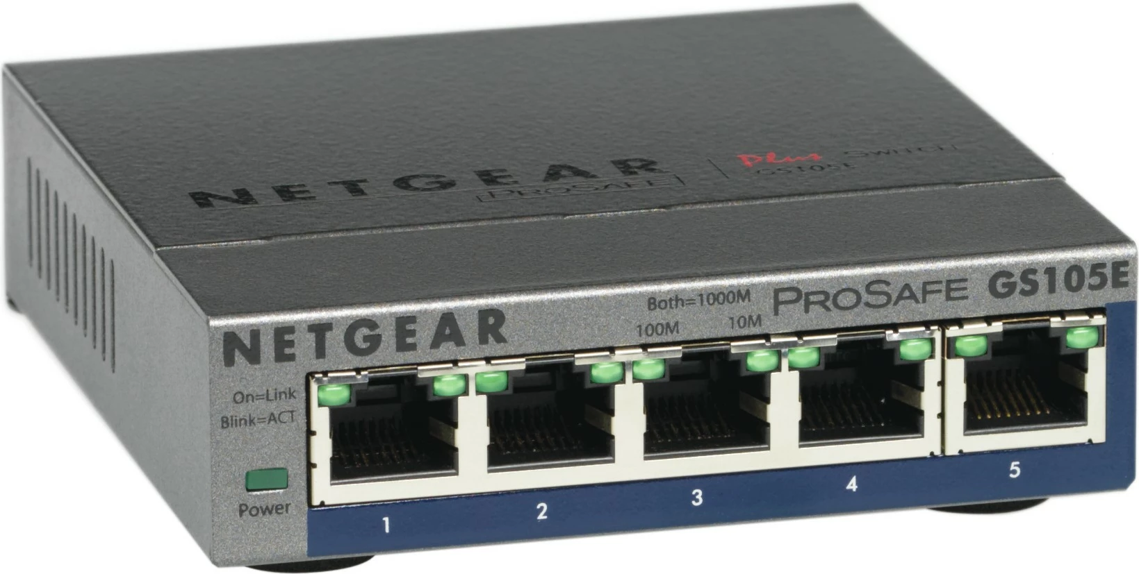Switch NETGEAR GS105E-200PES, Managed, L2/L3, Gigabit Ethernet, Gri