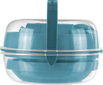 Set kampingu CURVER 262887, enë plastike, i kaltër