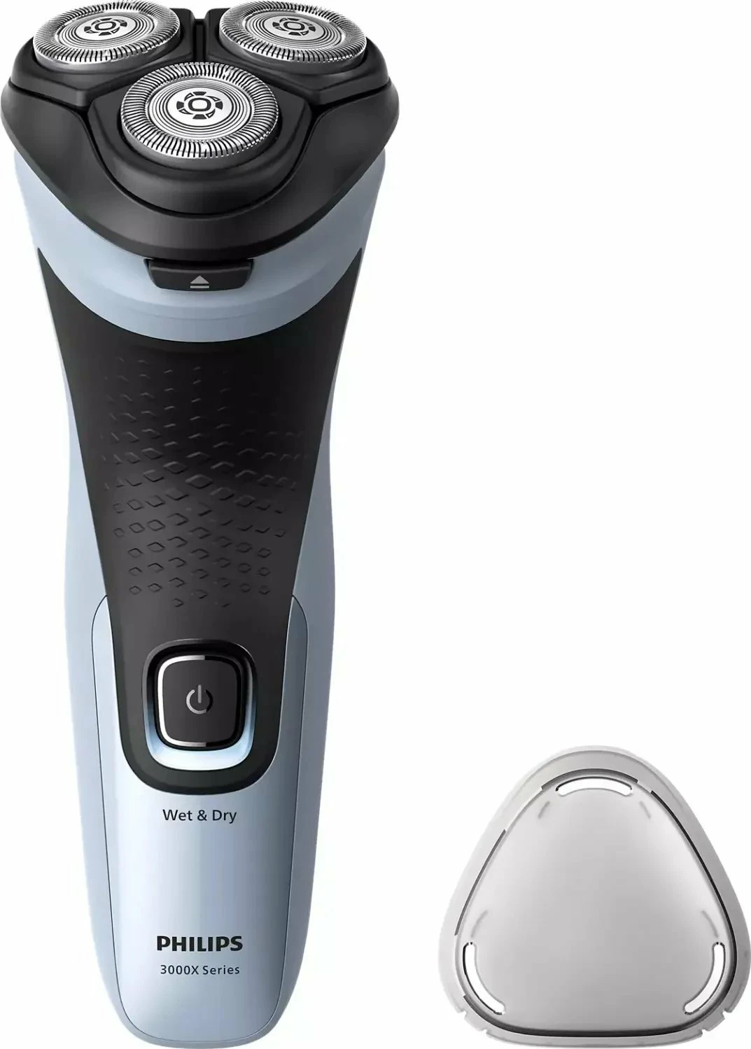Makinë rroje Philips Series 3000 X3003/00, rrotulluese 3-kokëshe, Wet & Dry, me trimmer, blu