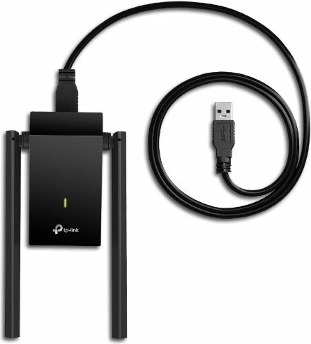 Adapter USB Wi‑Fi TP-LINK Archer T4U Plus 1300Mbps Dual Band USB 3.0 me 2 antena high-gain, i zi
