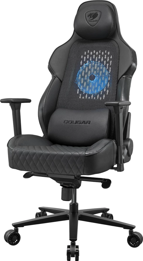 Karrige gaming COUGAR NXSYS AERO, 3D armrests, RGB ventilator, 160 kg, e zezë
