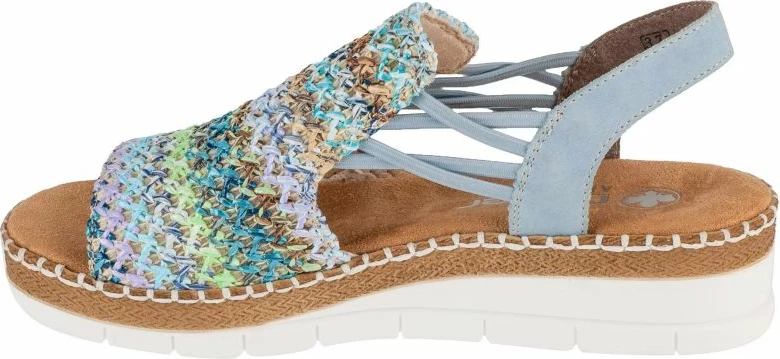 Sandale femra Rieker, shumëngjyrëshe