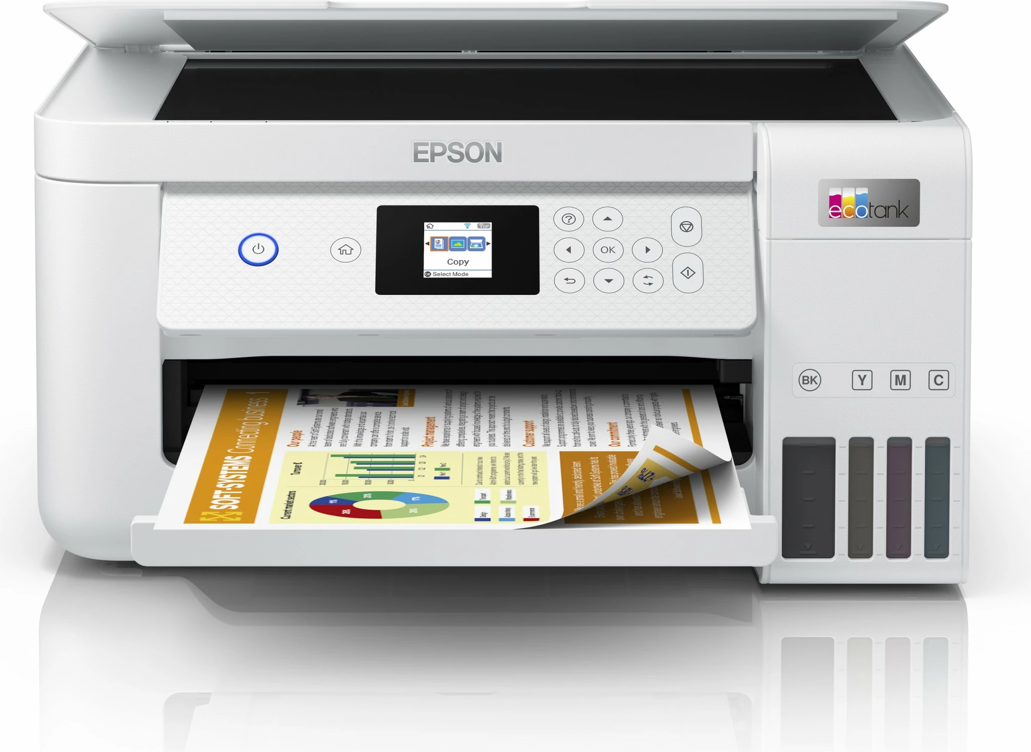 Printer Epson EcoTank ET-2856, Inkjet, Printim ngjyra, A4, Bardhë