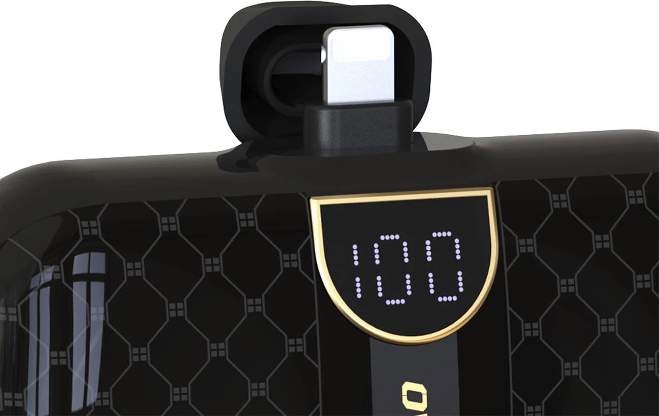 Powerbank Dudao K20SL, 5000 mAh, Lightning/USB-C, e zezë