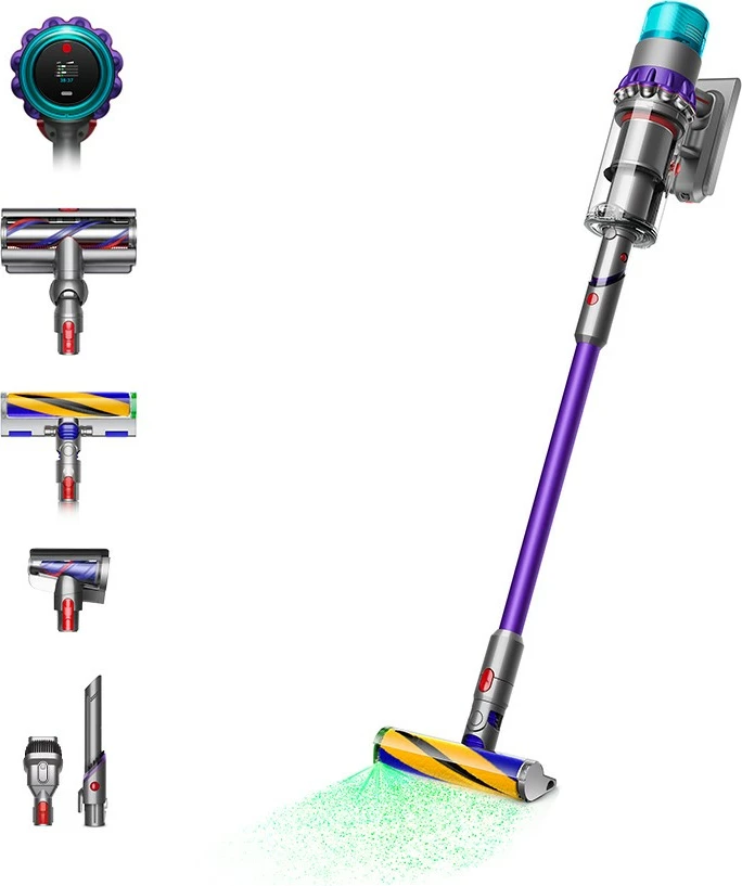 Fshesë me korrent pa kabllo Dyson Gen5Detect Absolute, e kuqe/argjend/turkuaz