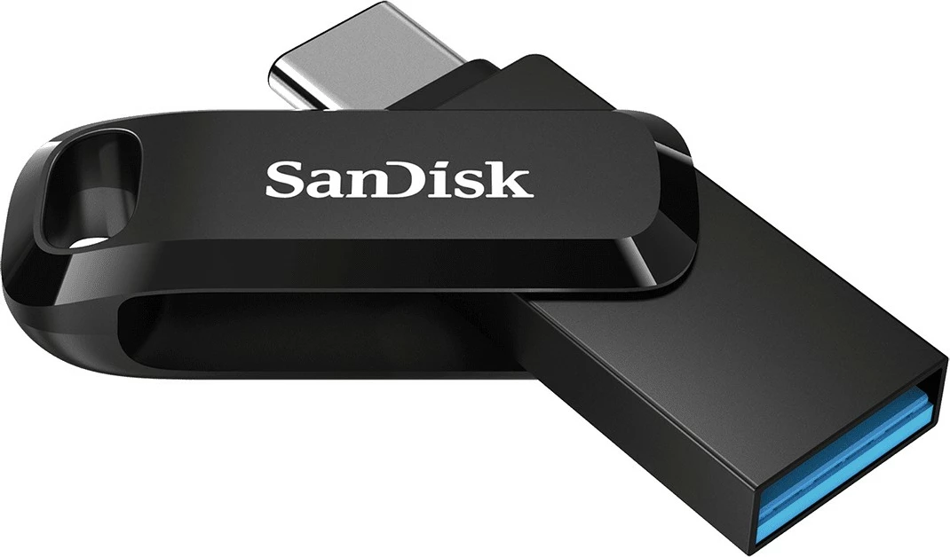 USB SanDisk Ultra Dual Drive, 128 GB, USB Type-A / USB Type-C, 3.2 Gen 1, 150 MB/s, Slide, E zezë, Argjendtë