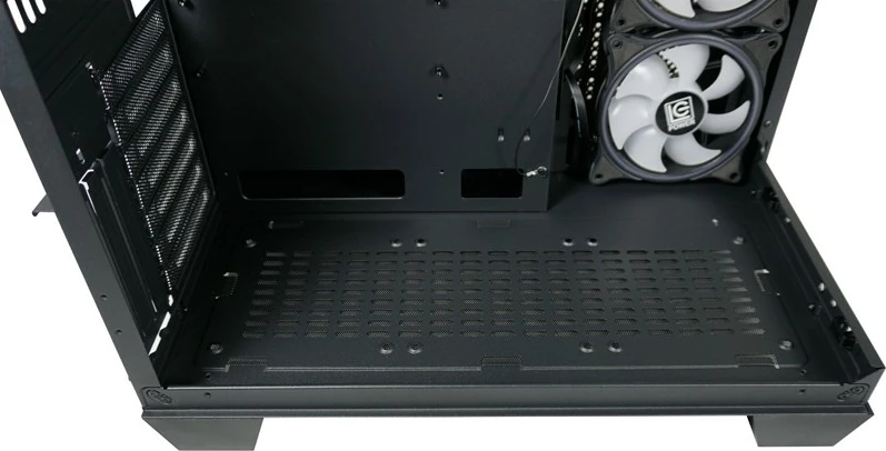 Kasë LC-Power 809B Dark Storm_X, Midi Tower, ATX, RGB, e zezë