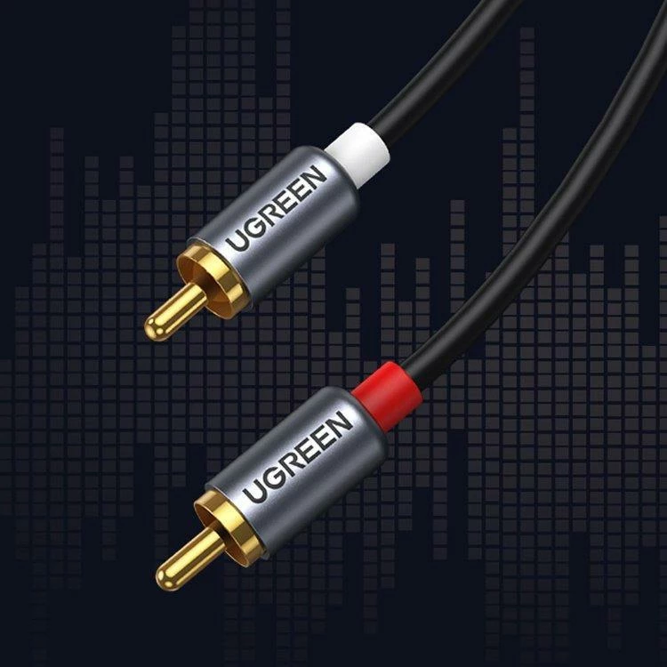 Kabllo audio USB-C në 2xRCA Ugreen CM451 (UGR1184BLK) 1.5 m, gri, 1 copë