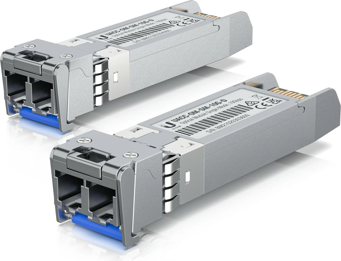 Modul optik Ubiquiti UACC-OM-SM-10G-D-20, 10000 Mbit/s, LC, 10000 m, 1310 nm, çelik inox