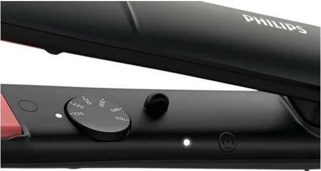 Drejtuese flokësh Philips StraightCare Essential BHS376/00, e zezë/rozë