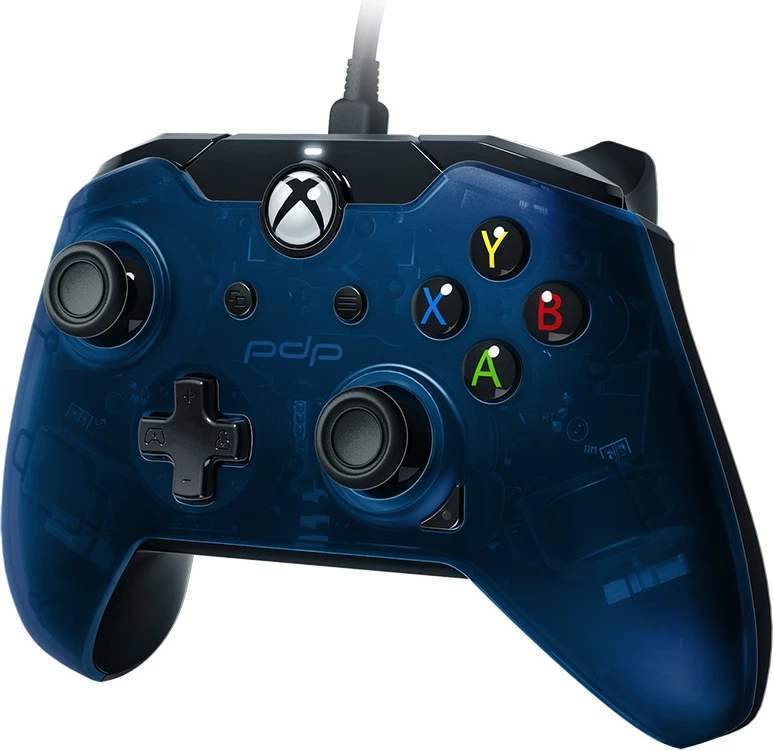 Kontroller me kabllo PDP Xbox Wired Controller, kabllo e shkëputshme 2.4 m, blu
