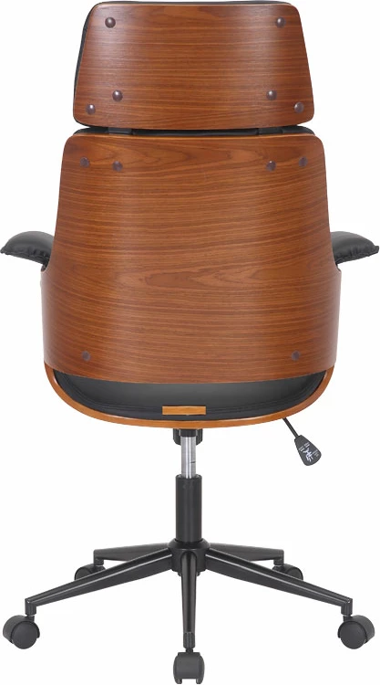 Karrige menaxheri për zyre, ngjyrë e zezë, dru arre