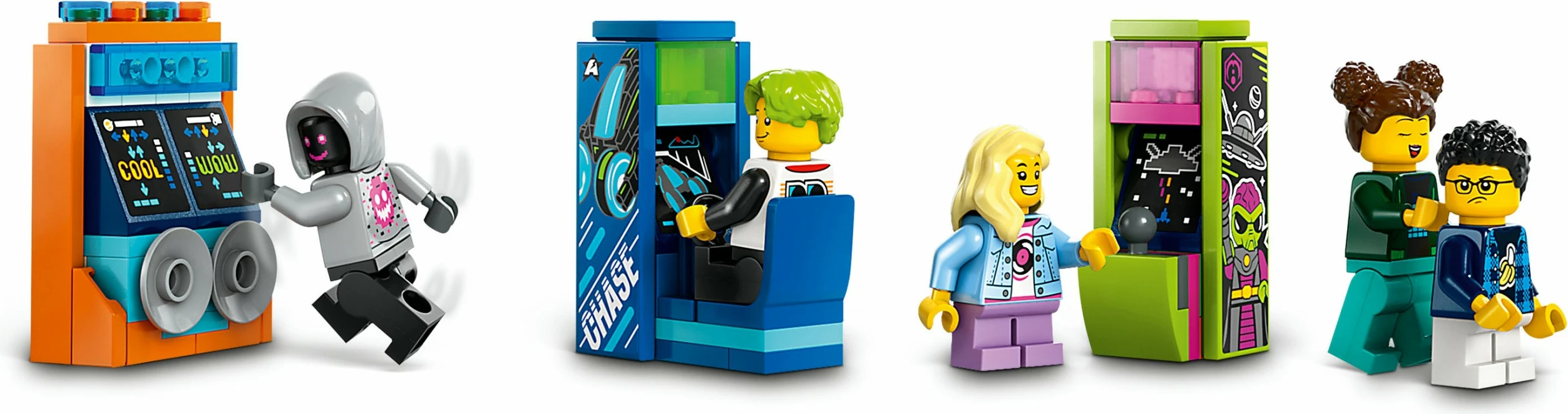 Set ndërtimi LEGO City 60421 Achterbahn me Robot-Mech, multikolor