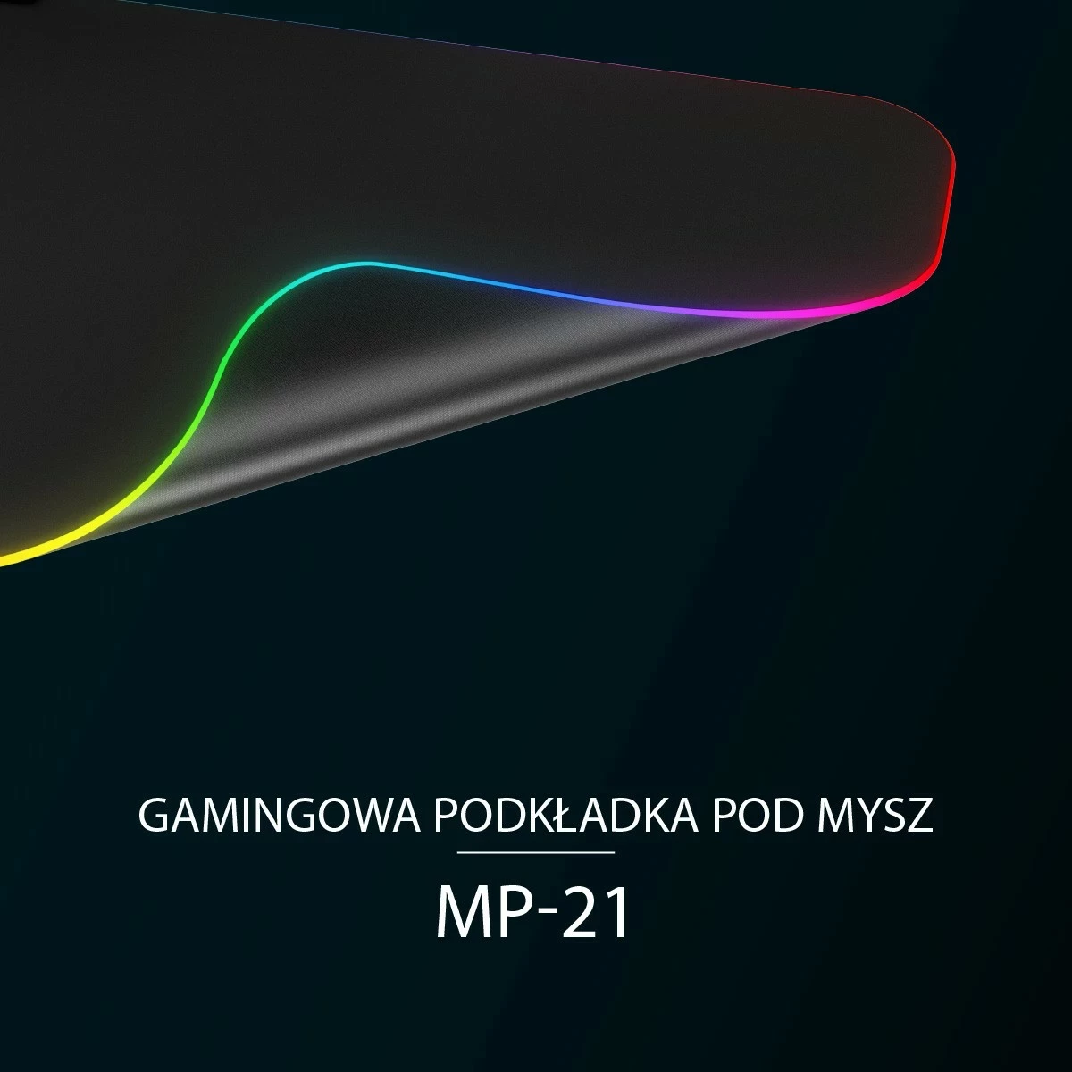 Mauspad Rampage MP-21 25x33cm RGB e zezë