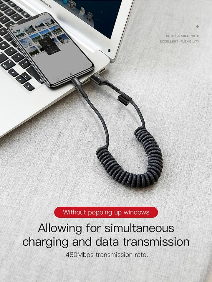 Kabllo Baseus CALSR-01 USB-A në Lightning 1m 2A, e zezë