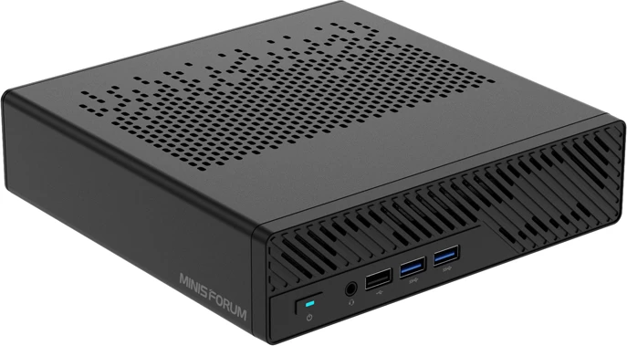 Kasë Minis Forum MS-A1-A5870, Ryzen 7 8700G, barebone, e zezë