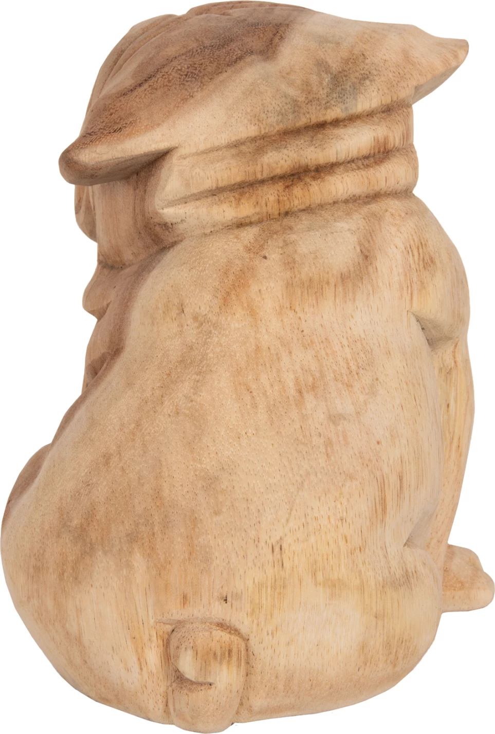 Dekor për dysheme, bulldog, dru suar, ngjyrë natyrale, FH7925, 18x14x20H cm