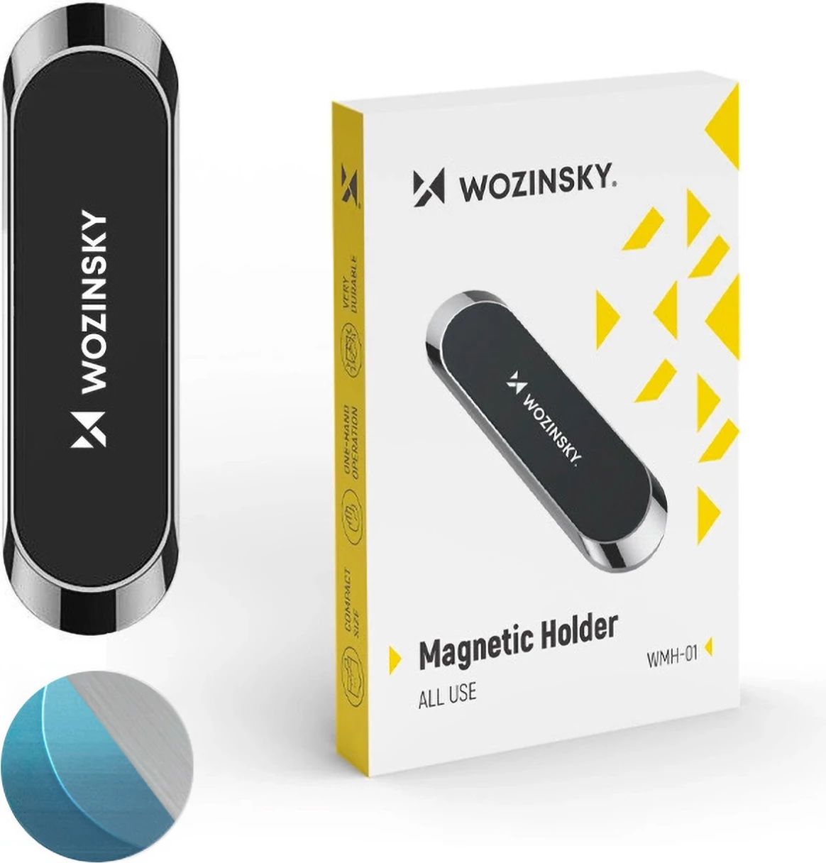 Mbajtës magnetik për telefon Wozinsky WMH-01, i zi