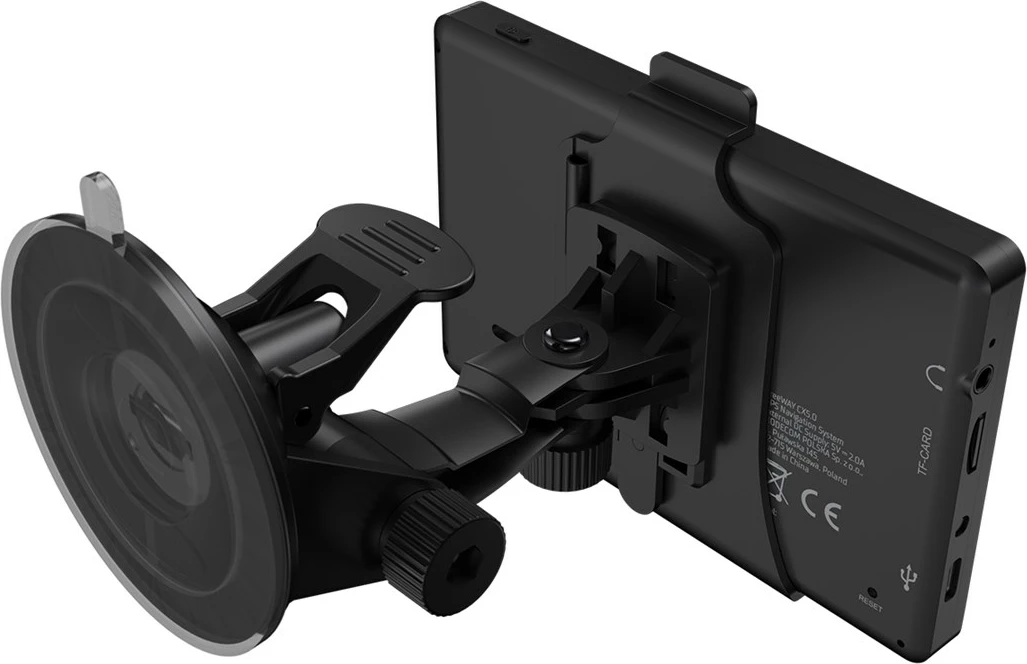 GPS navigacion për vetura MODECOM FreeWAY CX 5.0 me MiGO Navigation Truck, 8 GB, Ekran 5", i zi