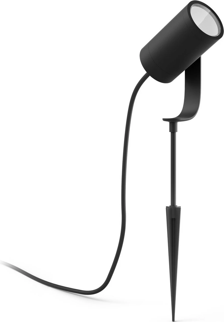 Dritë spot Philips Hue Lily Outdoor, Smart, LED, Alumini, E zezë