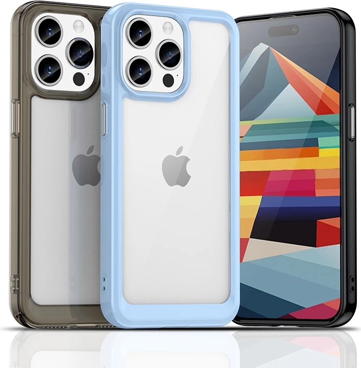 Mbështjellës Hurtel Outer Space Case për iPhone 15 Pro Max, i fortifikuar, i zi