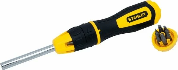 Kaçavidë me kriket Stanley Multi-Bit 68-010, 10 bita 1/4", verdhë/zezë, set
