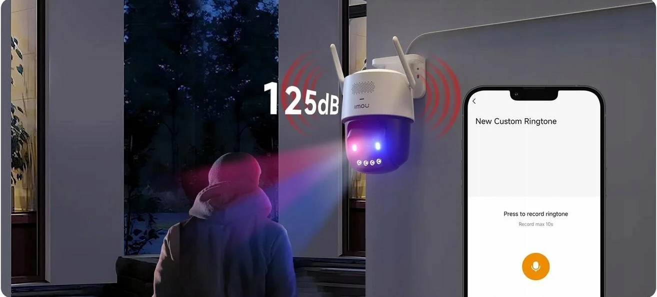Kamerë IP IMOU Titan Pro 6MP Wi‑Fi 6 PoE Pan/Tilt, bardh/zi