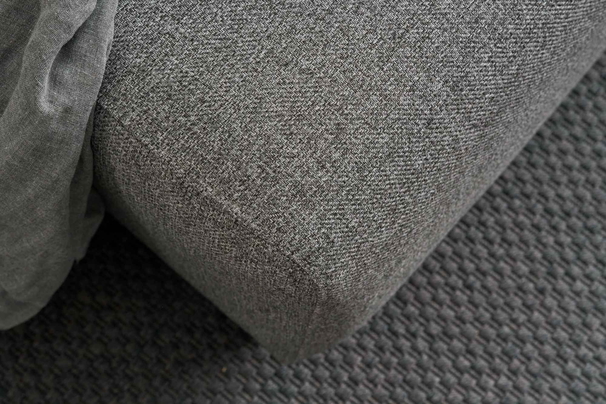 Kënd-sofë krevati Atelier del Sofa, kënd djathtas, ngjyrë gri