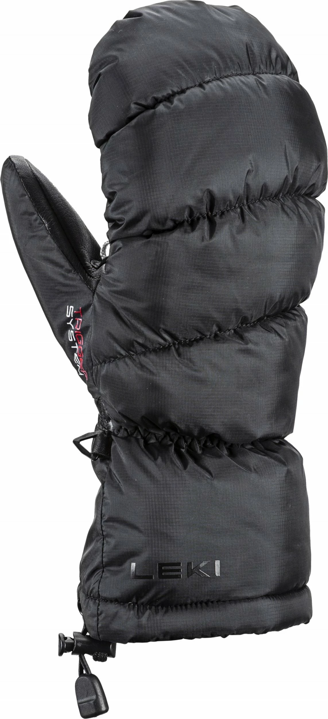 Doreza ski miten një-gisht për femra Leki Glace 3D Women Mitt madhësia 7, SOFT-TEX, Primaloft Extra Warm+, e zezë