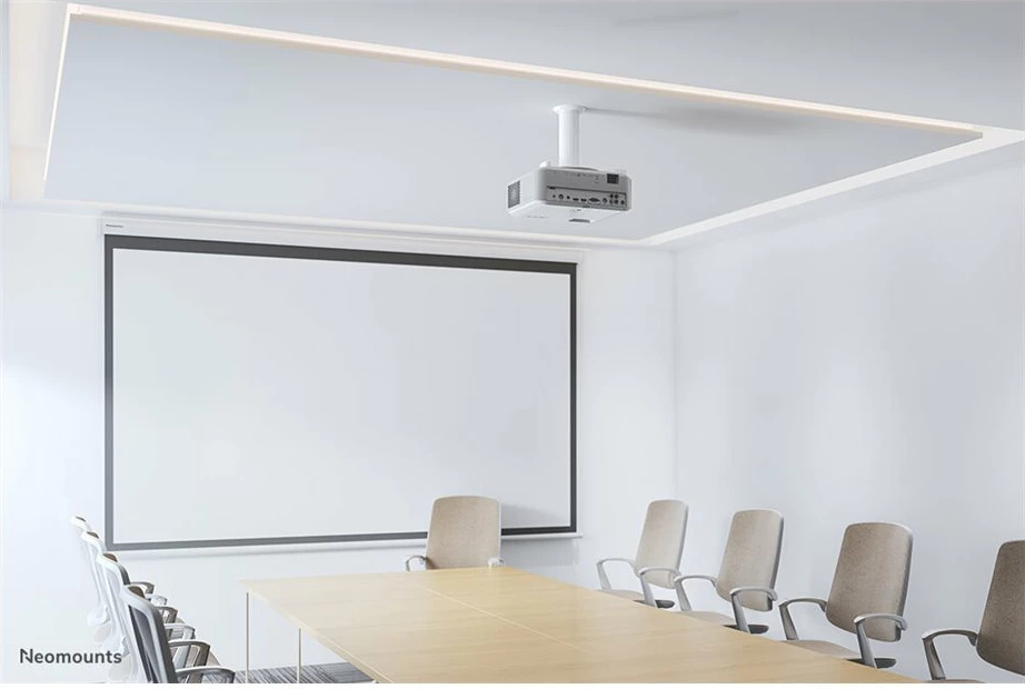 Mbajtës tavani për projektor Neomounts BEAMER-C80WHITE, i bardhë, rregullim lartësie 13-20 cm