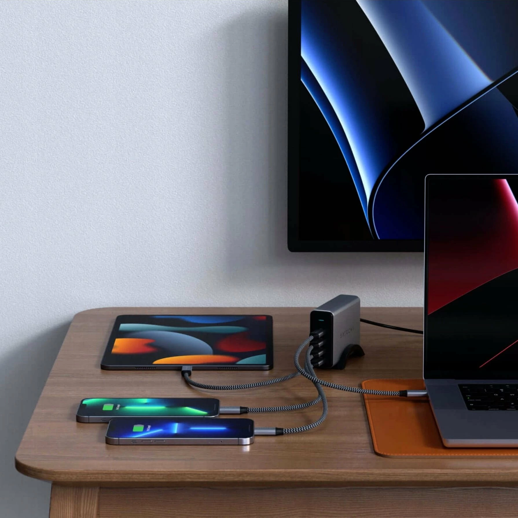 Karikues GaN Satechi ST-UC165GM-EU 165W 4x USB-C PD, i zi