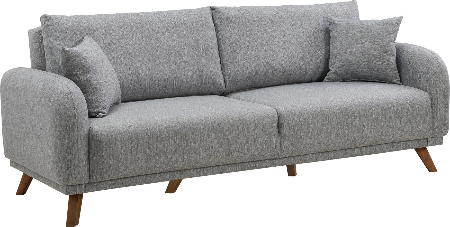 Divan-krevat 3 vendësh Hera, ngjyrë gri