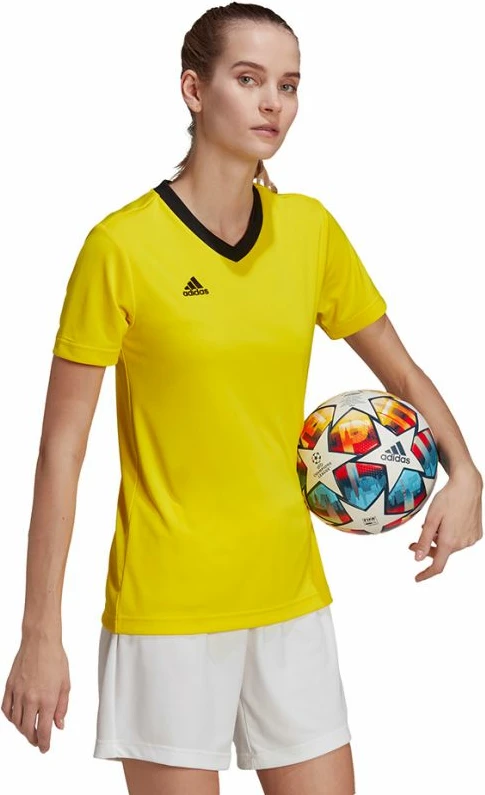 Maicë adidas për femra, e verdhë