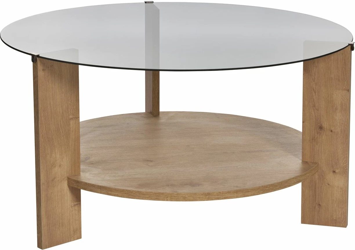 Tavolinë kafeje Nordure, Clara, ngjyrë lis safir, fume