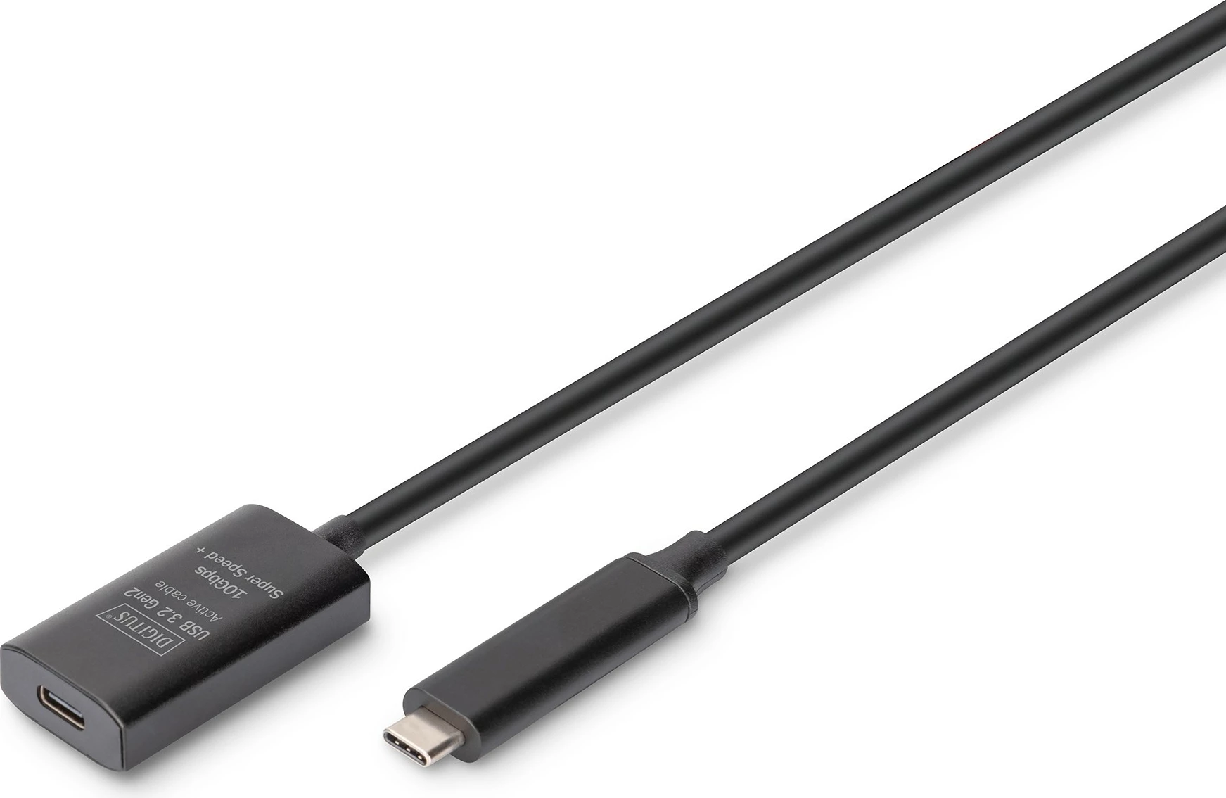 Kabllo zgjatues Digitus USB-C në USB-C 5m, USB 3.2 Gen 2, e zezë