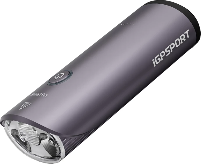 Dritë inteligjente biçiklete iGPSPORT VS1800S, 1800 lm, 6700 mAh, gri, përpara