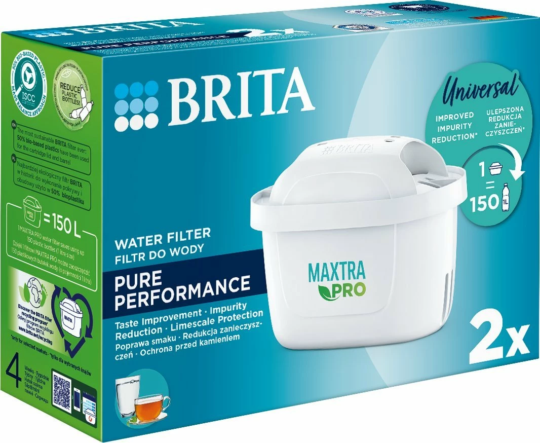 Kartrixh filtri uji Brita MAXTRA PRO Pure Performance 150 L, set 2 copë