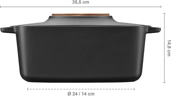 Tenxhere Fiskars Norden, 5 L, Gize, E zezë