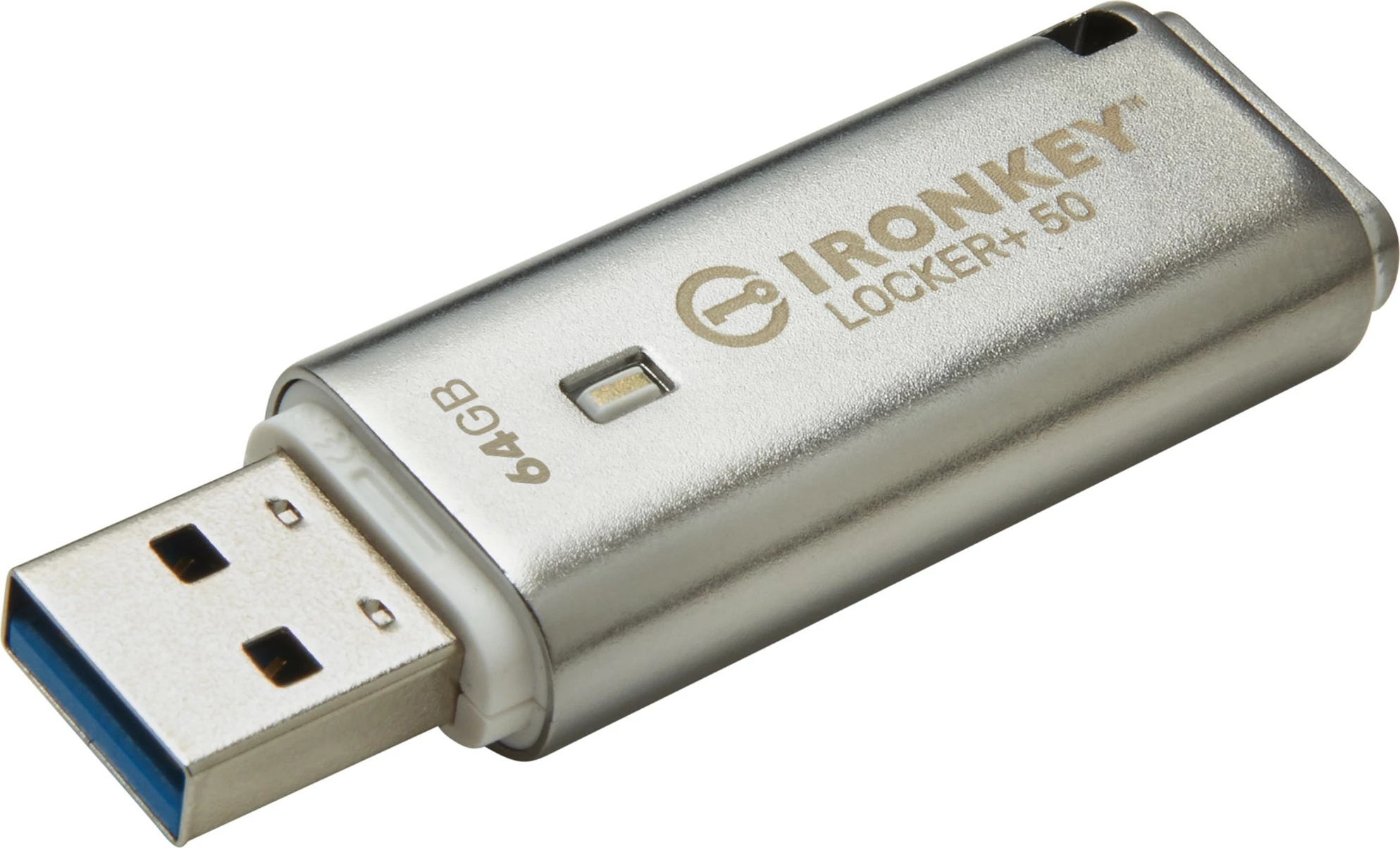 USB flash Kingston IronKey Locker+ 50 64GB, USB 3.2, encryption, hiri