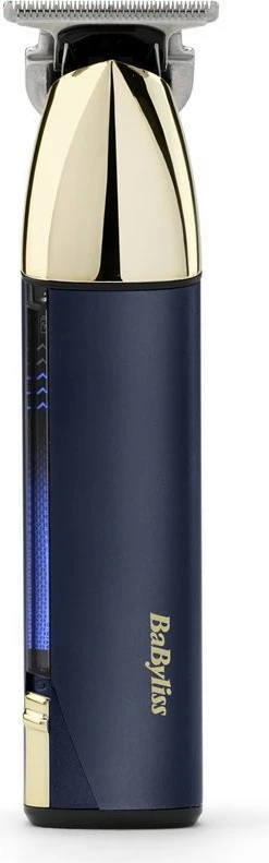Makinë rroje Babyliss T992E me teh çeliku inox, bateri të rikarikueshme, blu e errët/ari
