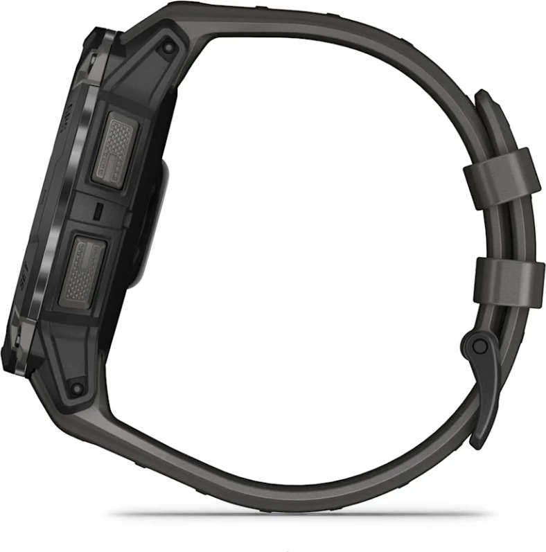 Smartwatch Garmin Instinct® 3 AMOLED, Black with Charcoal Silicone Strap, 50 mm